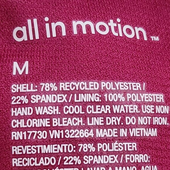 All In Motion Plumb Lilac Grey Blue Stripe Medium Coverage One Piece Swimsuit M - Picture 15 of 16